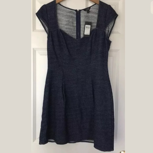 ❌SOLD❌ NWT Guess Indigo Boucher Woven Dress. - Picture 1 of 7